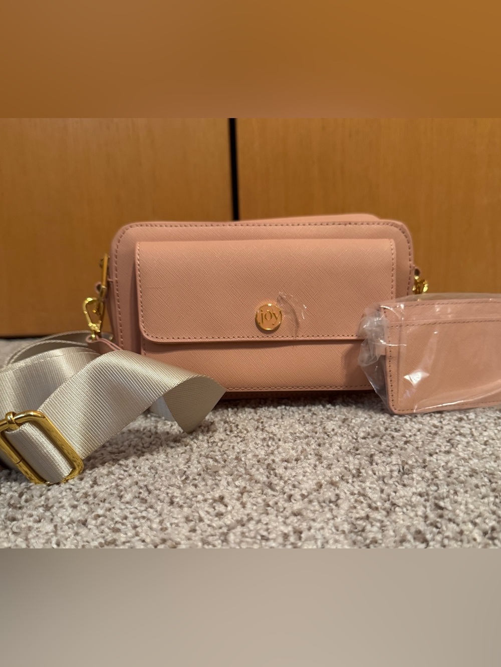 Blush Pink Crossbody Wallet -